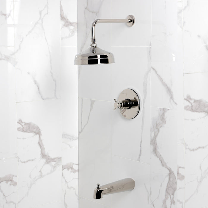 Kingston Sona KB6336DX - Concord Single-Handle Pressure Balanced Tub and Shower Faucet, Polished Nickel