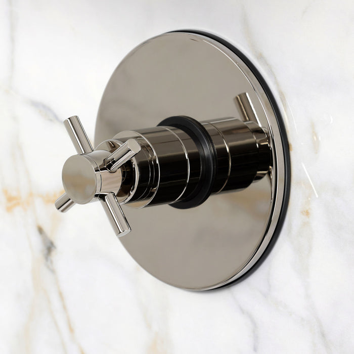 Kingston Concord KB6336DXSO Single-Handle Pressure Balanced Shower Faucet, Polished Nickel