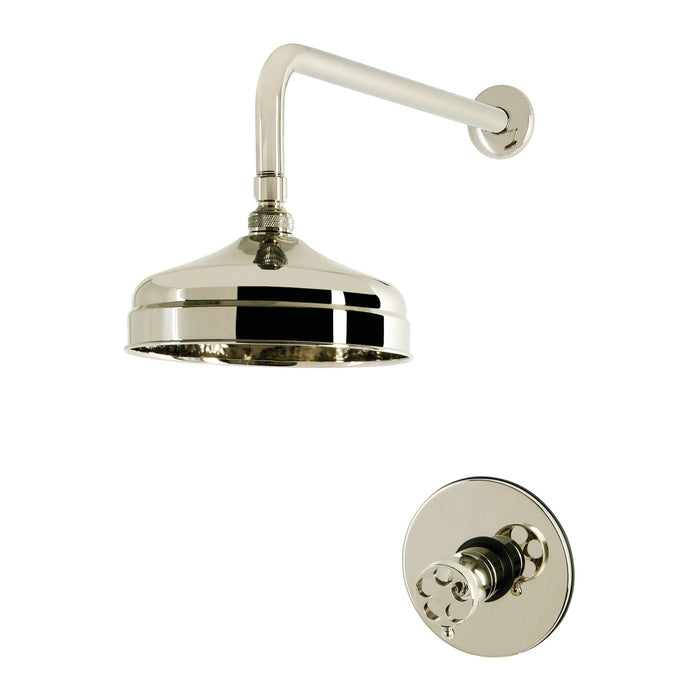 Kingston Wendell KB6336RKZSO Knurled Single-Handle Pressure Balanced Shower Faucet, Polished Nickel