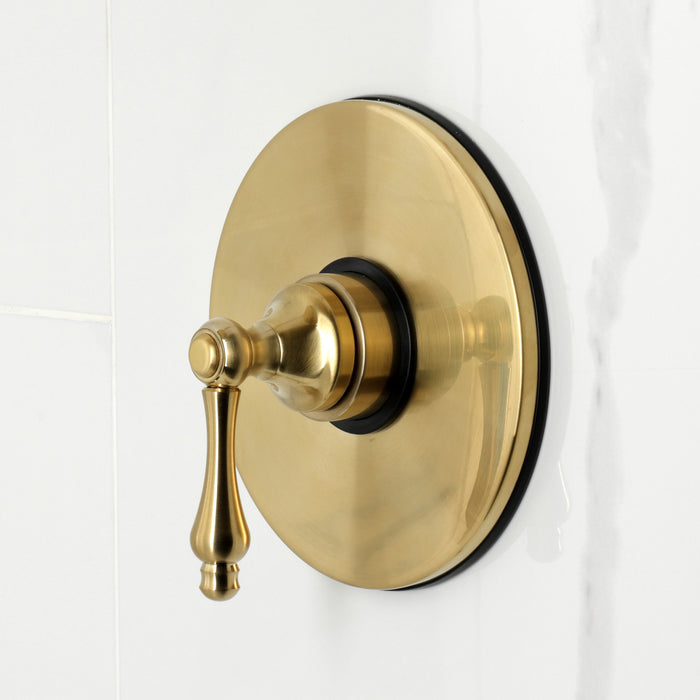 Kingston Tulare KB6337AL - Revival Single-Handle Pressure Balanced Tub and Shower Faucet, Brushed Brass