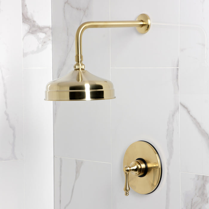 Kingston Heirloom KB6337ALSO - Restoration Single-Handle Pressure Balanced Shower Faucet, Brushed Brass