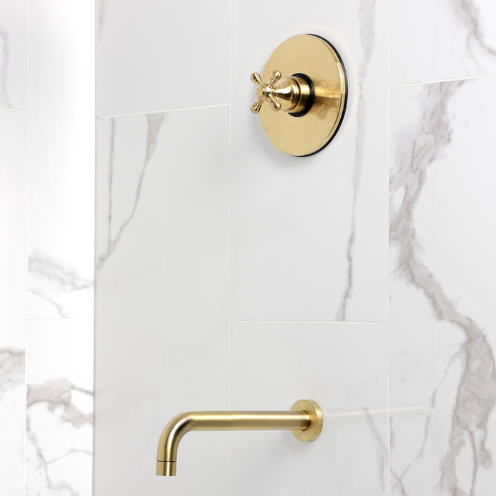 Kingston Tulare KB6337BXTO - Metropolitan Single-Handle Pressure Balanced Tub Faucet, Brushed Brass