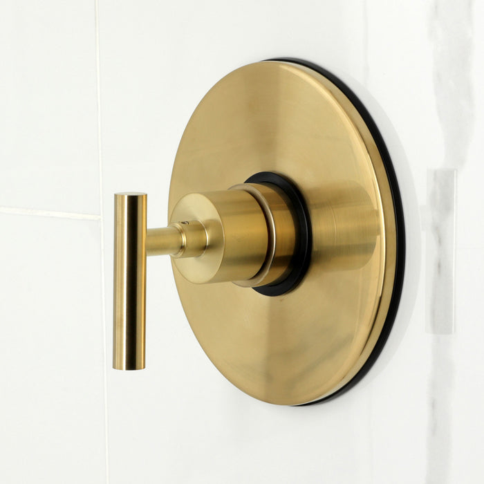 Kingston Sona KB6337CML - Manhattan Single-Handle Pressure Balanced Tub and Shower Faucet, Brushed Brass
