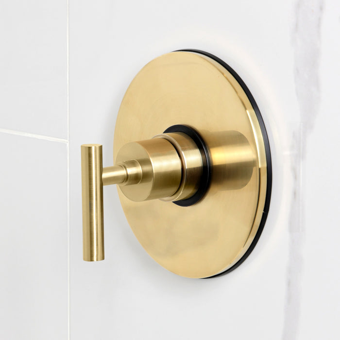 Kingston Sona KB6337CMLSO - Manhattan Single-Handle Pressure Balanced Shower Faucet, Brushed Brass