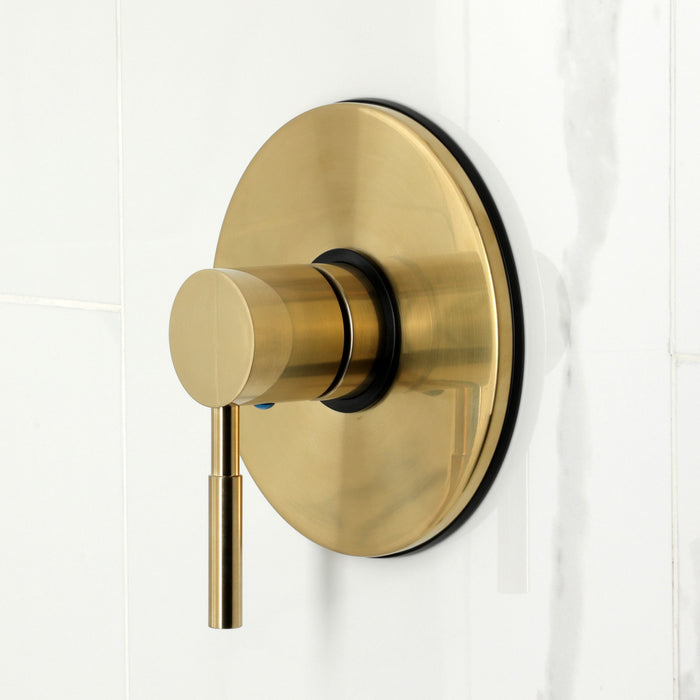 Kingston Sona KB6337DL - Concord Single-Handle Pressure Balanced Tub and Shower Faucet, Brushed Brass