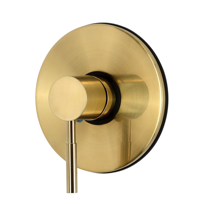 Kingston Concord KB6337DLET Single-Hanele Pressure Balanced Shower Valve Trim Only - Valve Not Included, Brushed Brass (Valve Not Included)