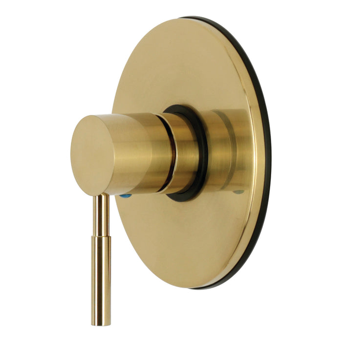 Kingston Concord KB6337DLET Single-Hanele Pressure Balanced Shower Valve Trim Only - Valve Not Included, Brushed Brass (Valve Not Included)
