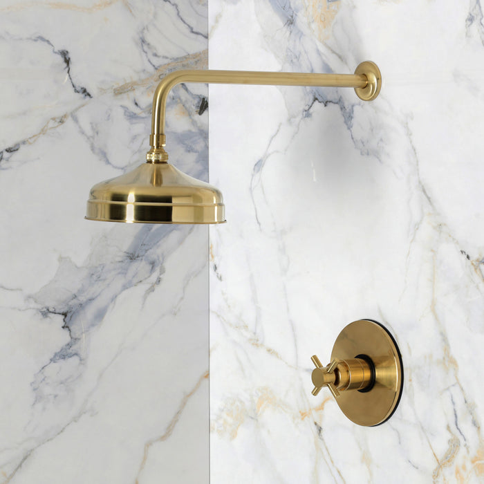 Kingston Sona KB6337DXSO - Concord Single-Handle Pressure Balanced Shower Faucet, Brushed Brass