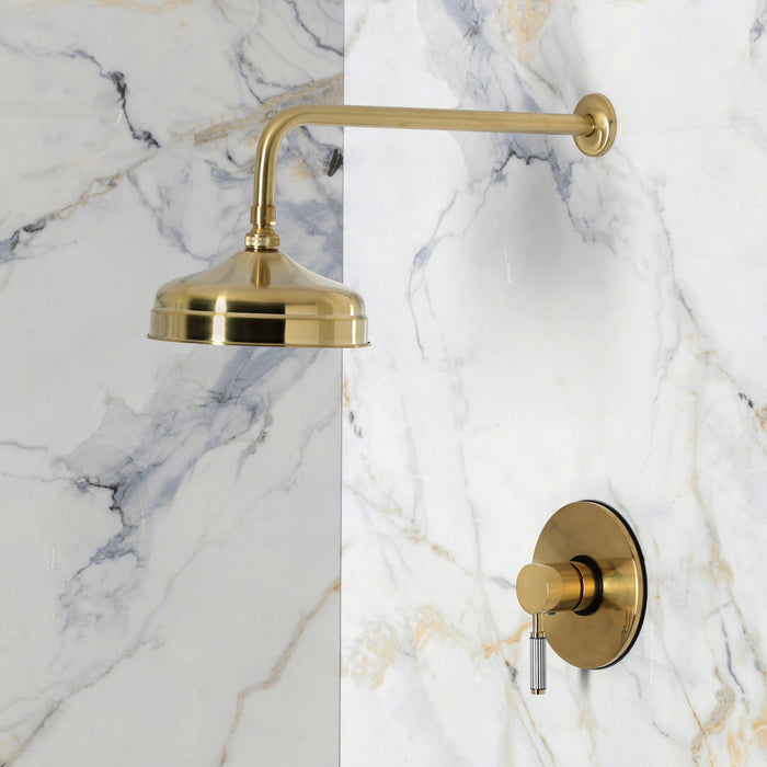 Kingston Verona KB6337KPSSO Single-Handle Pressure Balanced Shower Faucet, Brushed Brass