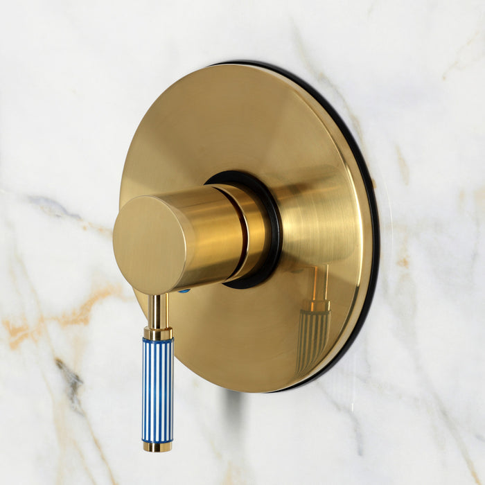 Kingston Verona KB6337KPSSO Single-Handle Pressure Balanced Shower Faucet, Brushed Brass