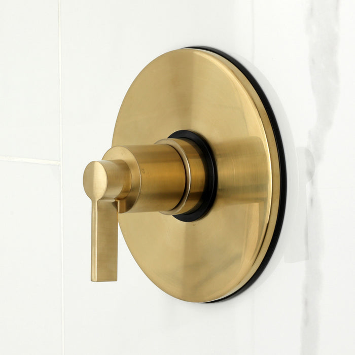 Kingston Sona KB6337NDL - NuvoFusion Single-Handle Pressure Balanced Tub and Shower Faucet, Brushed Brass