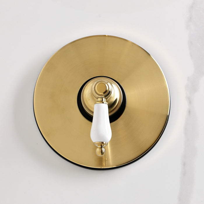 Kingston Heirloom KB6337PLSO - Victorian Single-Handle Pressure Balanced Shower Faucet, Brushed Brass