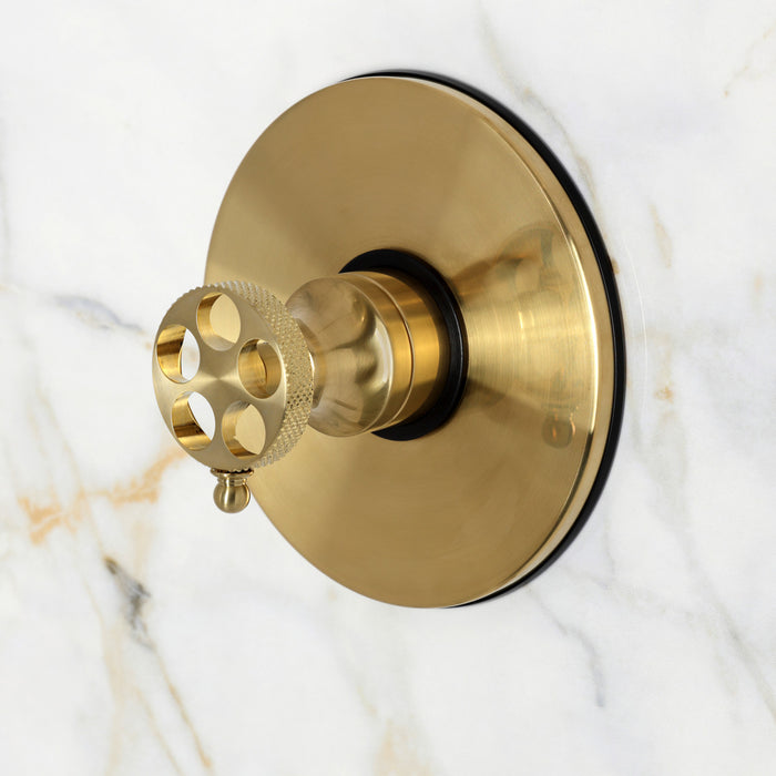 Kingston Webb KB6337RKXSO Single-Handle Pressure Balanced Shower Faucet, Brushed Brass