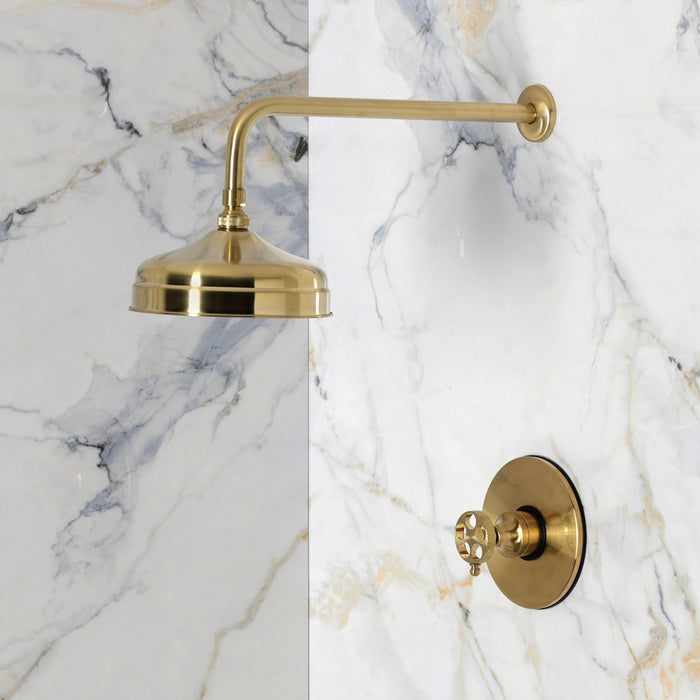 Kingston Webb KB6337RKXSO Single-Handle Pressure Balanced Shower Faucet, Brushed Brass
