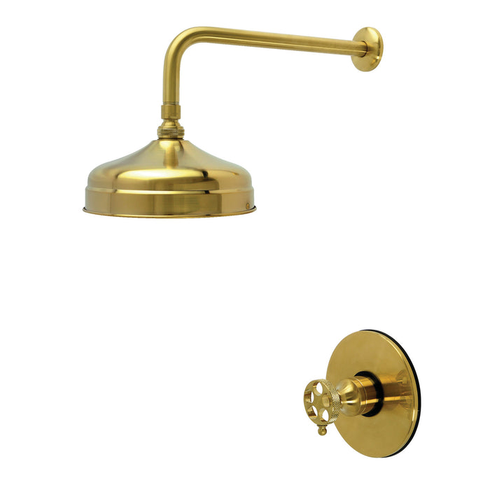 Kingston Webb KB6337RKXSO Single-Handle Pressure Balanced Shower Faucet, Brushed Brass