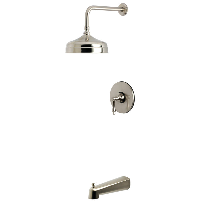Kingston Tulare KB6338AL - Revival Single-Handle Pressure Balanced Tub and Shower Faucet, Brushed Nickel