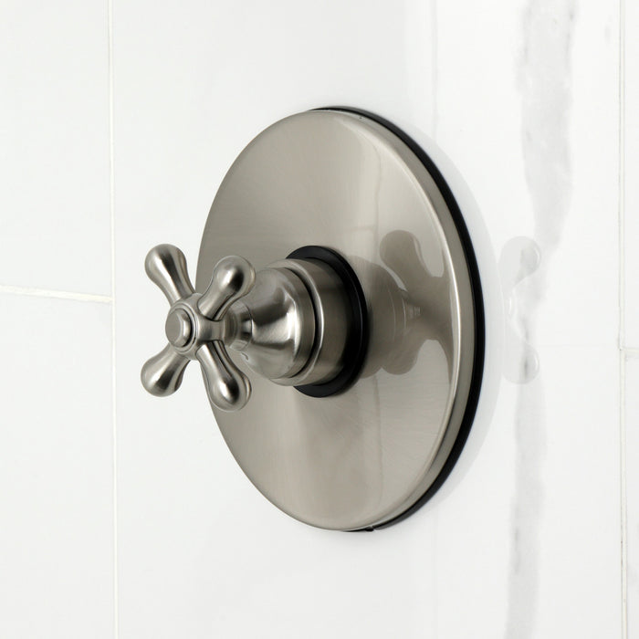 Kingston Tulare KB6338AX - Revival Single-Handle Pressure Balanced Tub and Shower Faucet, Brushed Nickel