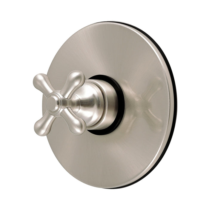 Kingston Revival KB6338AXE Single-Handle Pressure Balanced Tub and Shower Faucet Valve and Trim Kit, Brushed Nickel (Valve Included)