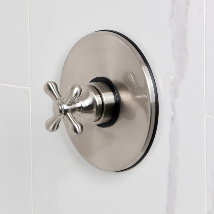 Kingston Heirloom KB6338AXSO - Restoration Single-Handle Pressure Balanced Shower Faucet, Brushed Nickel