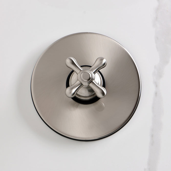 Kingston Heirloom KB6338AXSO - Restoration Single-Handle Pressure Balanced Shower Faucet, Brushed Nickel