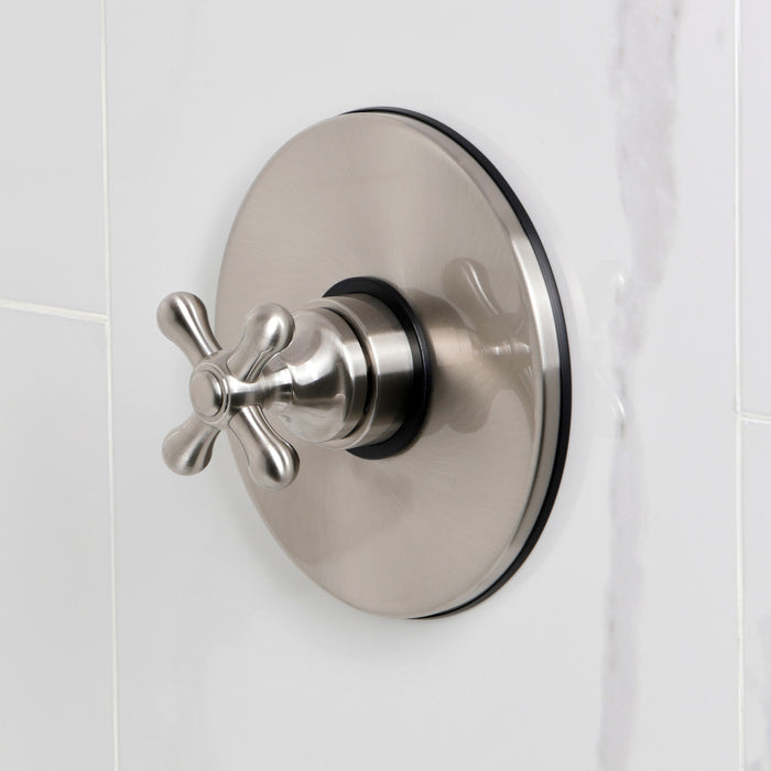 Kingston Tulare KB6338AXTO - Restoration Single-Handle Pressure Balanced Tub Faucet, Brushed Nickel