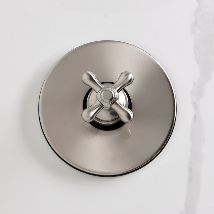 Kingston Tulare KB6338AXTO - Restoration Single-Handle Pressure Balanced Tub Faucet, Brushed Nickel