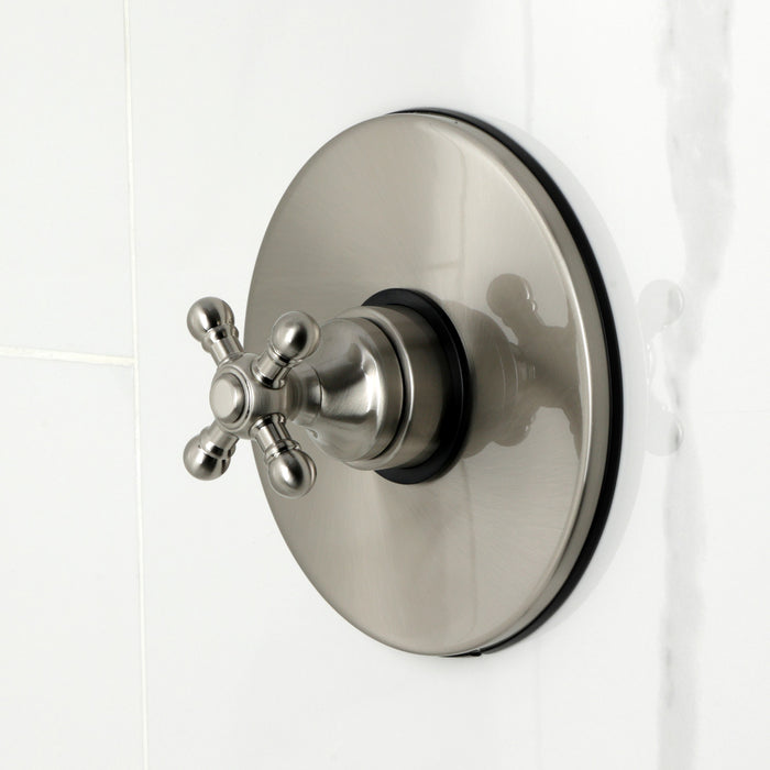 Kingston Tulare KB6338BX - Metropolitan Single-Handle Pressure Balanced Tub and Shower Faucet, Brushed Nickel