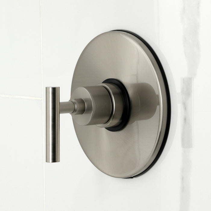 Kingston Sona KB6338CML - Manhattan Single-Handle Pressure Balanced Tub and Shower Faucet, Brushed Nickel