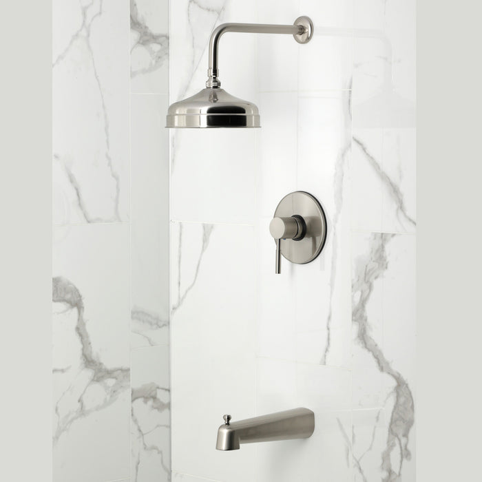 Kingston Sona KB6338DL - Concord Single-Handle Pressure Balanced Tub and Shower Faucet, Brushed Nickel