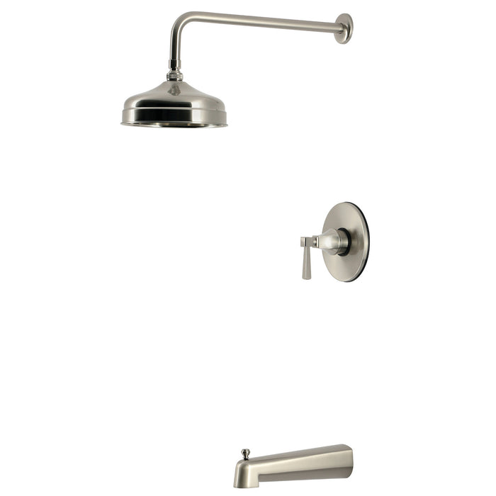 Kingston KB6338DQL Single-Handle Pressure Balanced Tub and Shower Faucet, Brushed Nickel