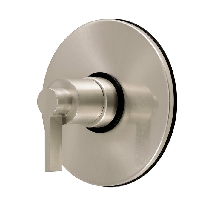 Kingston NuvoFusion KB6338NDLE Single-Handle Pressure Balanced Tub and Shower Faucet Valve and Trim Kit, Brushed Nickel (Valve Included)