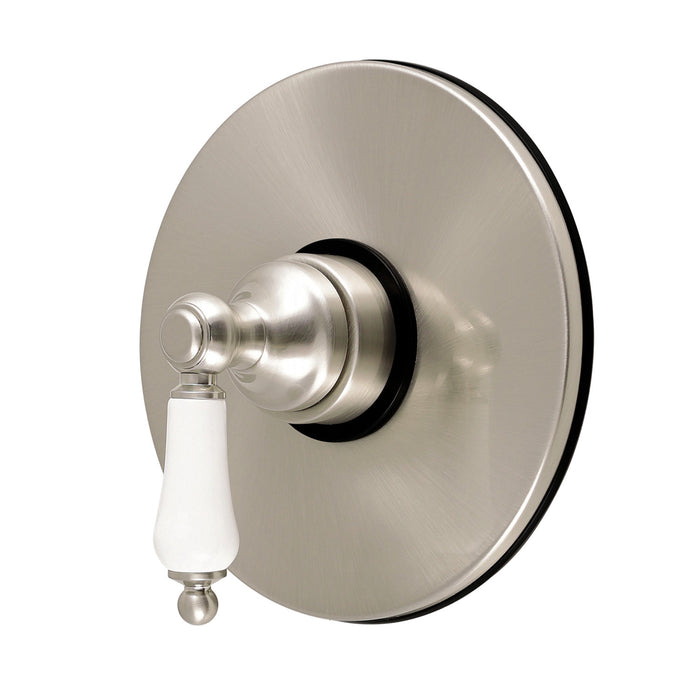 Kingston Demure KB6338PLE Single-Handle Pressure Balanced Tub and Shower Faucet Valve and Trim Kit, Brushed Nickel (Valve Included)