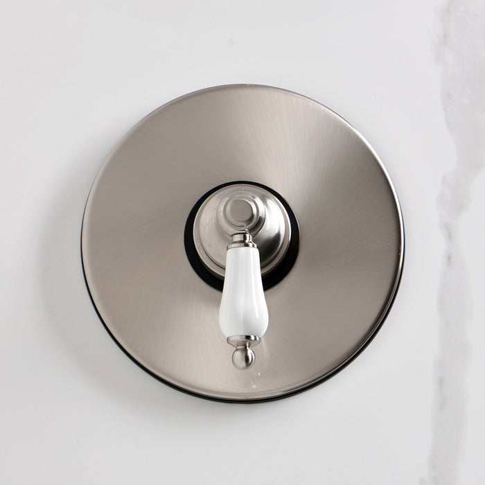 Kingston Tulare KB6338PLTO - Victorian Single-Handle Pressure Balanced Tub Faucet, Brushed Nickel