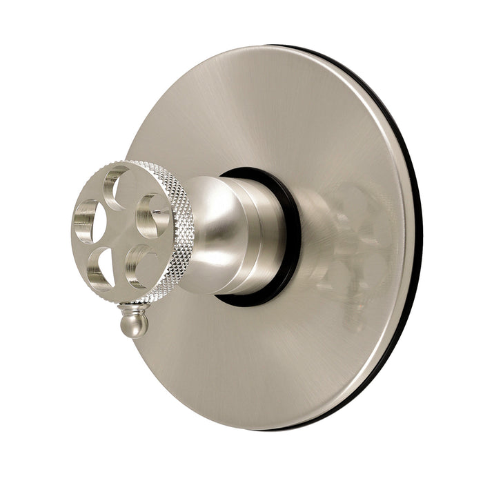 Kingston Webb KB6338RKXE Single-Handle Pressure Balanced Tub and Shower Faucet Valve and Trim Kit, Brushed Nickel (Valve Included)