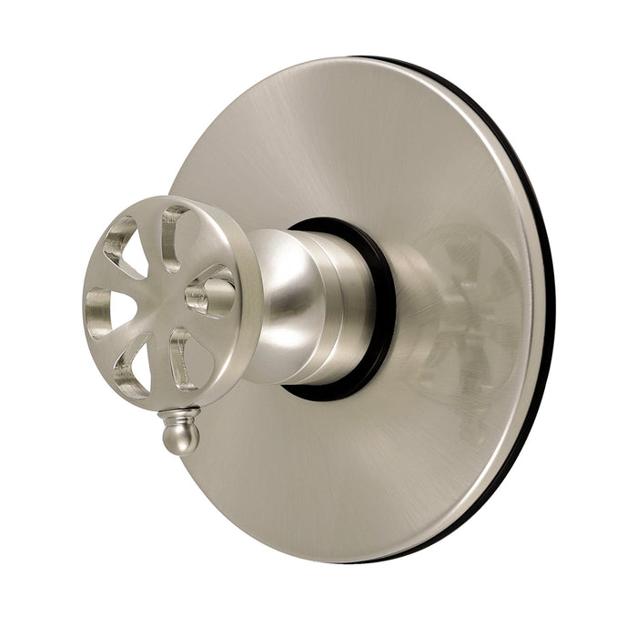Kingston Belknap KB6338RXE Single-Handle Pressure Balanced Tub and Shower Faucet Valve and Trim Kit, Brushed Nickel (Valve Included)