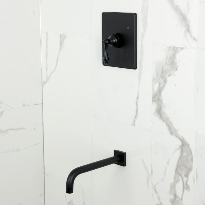 Kingston Tulare KB6340ALTO - Restoration Single-Handle Pressure Balanced Tub Faucet, Matte Black