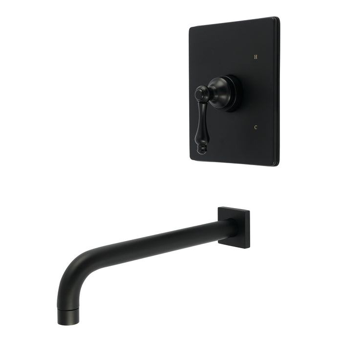 Kingston Tulare KB6340ALTO - Restoration Single-Handle Pressure Balanced Tub Faucet, Matte Black