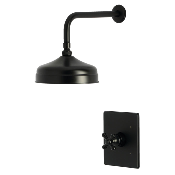 Kingston Restoration KB6340AXSO Single-Handle Pressure Balanced Shower Faucet, Matte Black