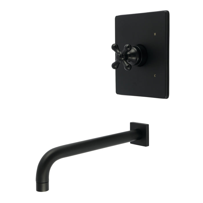 Kingston Tulare KB6340AXTO - Restoration Single-Handle Pressure Balanced Tub Faucet, Matte Black