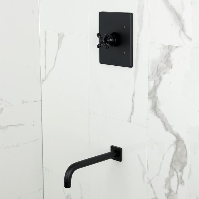 Kingston Tulare KB6340BXTO - Metropolitan Single-Handle Pressure Balanced Tub Faucet, Matte Black