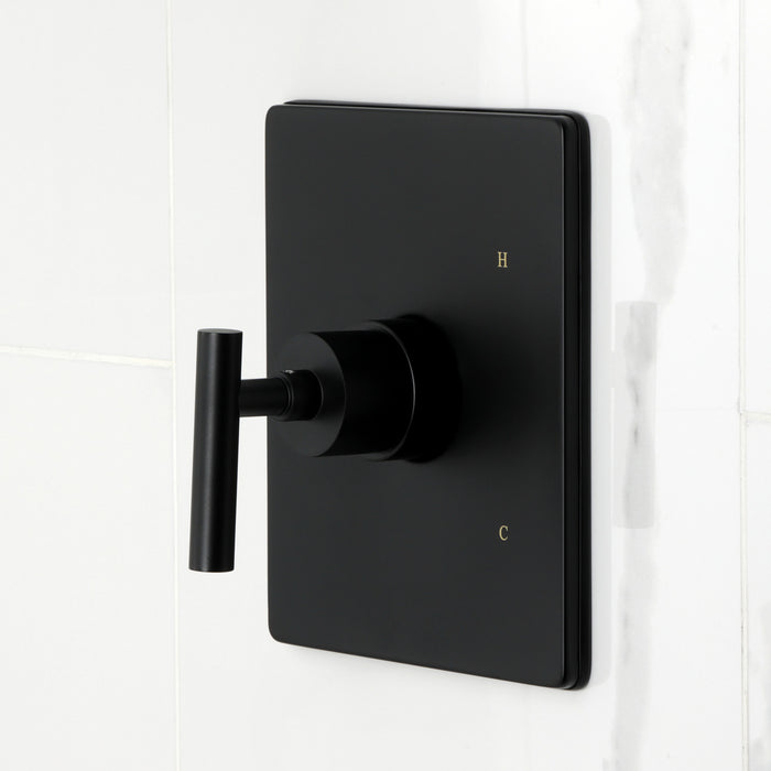 Kingston Sona KB6340CML - Manhattan Single-Handle Pressure Balanced Tub and Shower Faucet, Matte Black