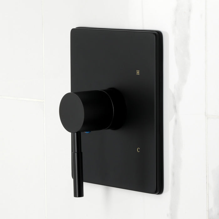 Kingston Sona KB6340DL - Concord Single-Handle Pressure Balanced Tub and Shower Faucet, Matte Black