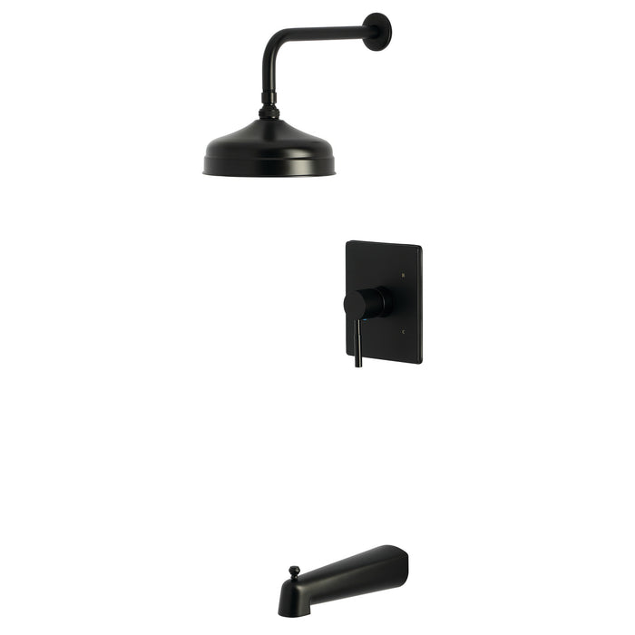 Kingston Sona KB6340DL - Concord Single-Handle Pressure Balanced Tub and Shower Faucet, Matte Black