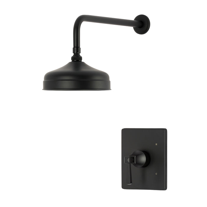 Kingston KB6340DQLSO Single-Handle Pressure Balanced Shower Faucet, Matte Black