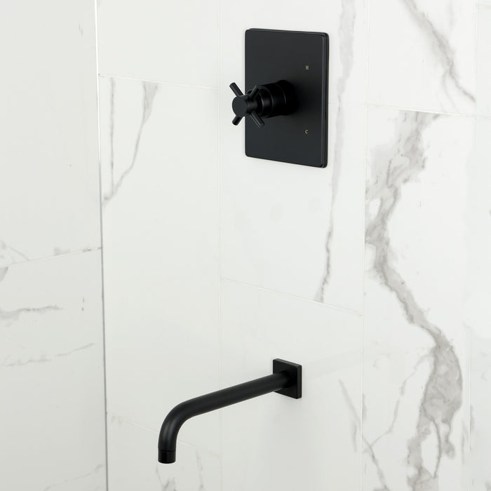 Kingston Sona KB6340DXTO - Concord Single-Handle Pressure Balanced Tub Faucet, Matte Black
