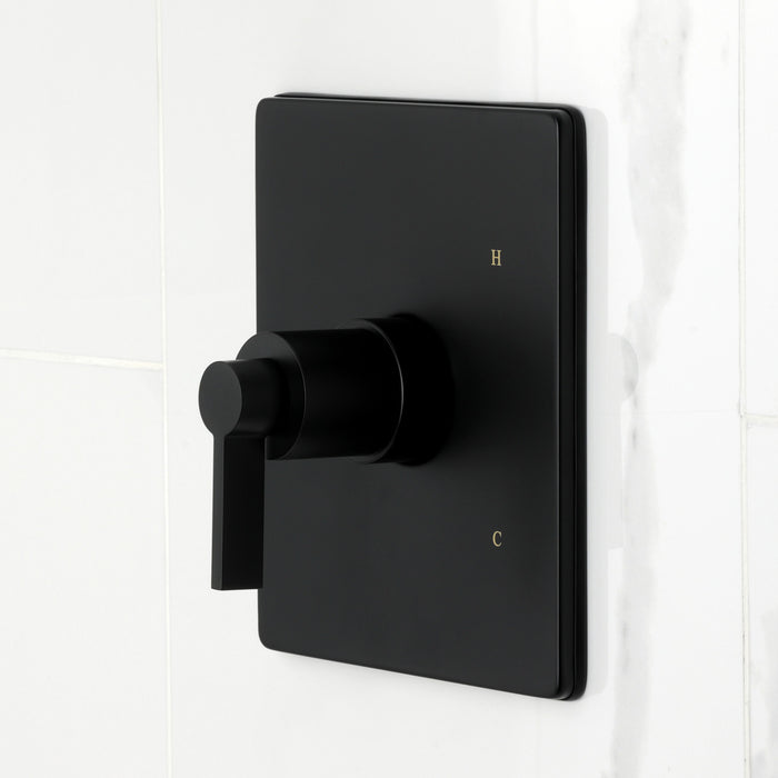 Kingston Sona KB6340NDL - NuvoFusion Single-Handle Pressure Balanced Tub and Shower Faucet, Matte Black