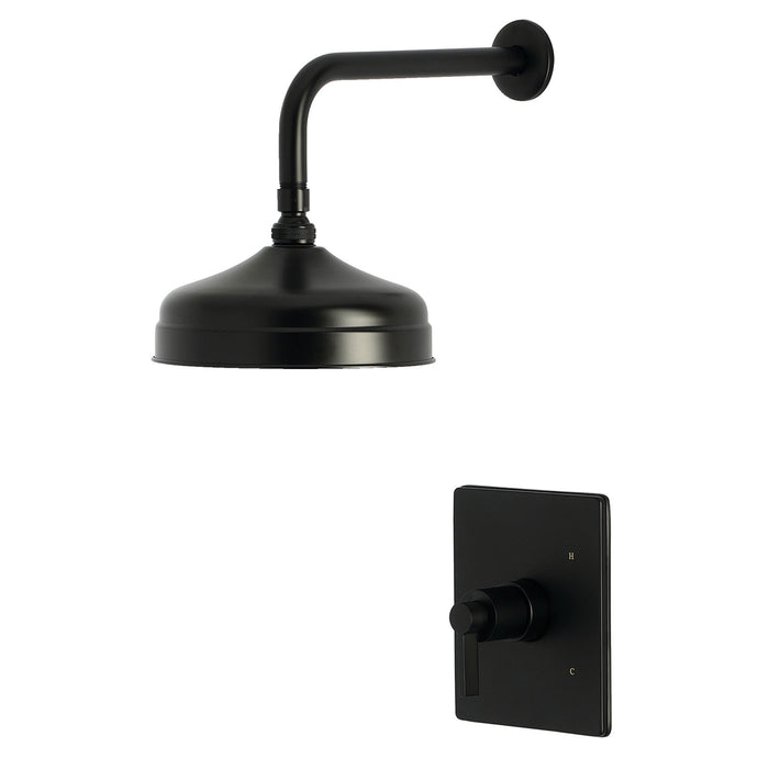 Kingston NuvoFusion KB6340NDLSO Single-Handle Pressure Balanced Shower Faucet, Matte Black