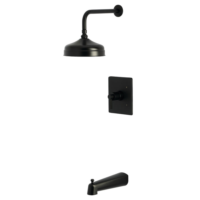 Kingston Sona KB6340NDL - NuvoFusion Single-Handle Pressure Balanced Tub and Shower Faucet, Matte Black