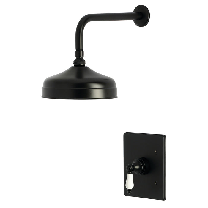 Kingston Victorian KB6340PLSO Single-Handle Pressure Balanced Shower Faucet, Matte Black
