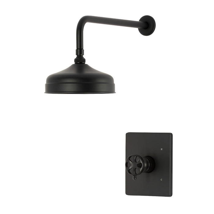 Kingston Belknap KB6340RXSO Single-Handle Pressure Balanced Shower Faucet, Matte Black